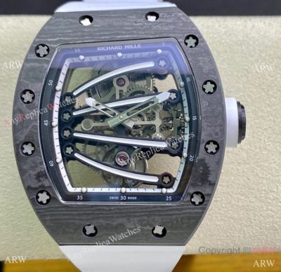 Super Clone Richard Mille Rm59-01 Tourbillon Yohan Blake Watch Carbon 42mm